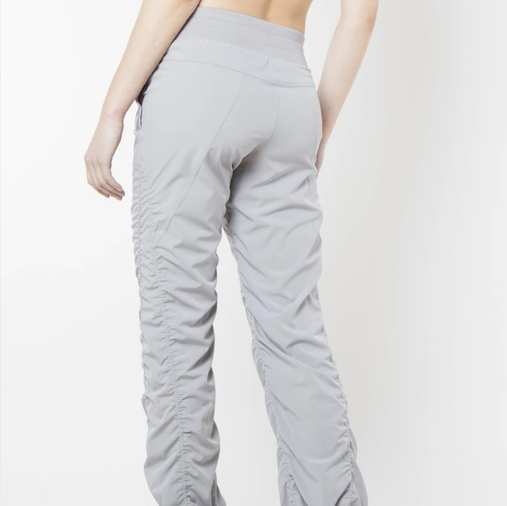 Kyodan Gray leopard print rushed stretch pants size S - Picture 5 of 5